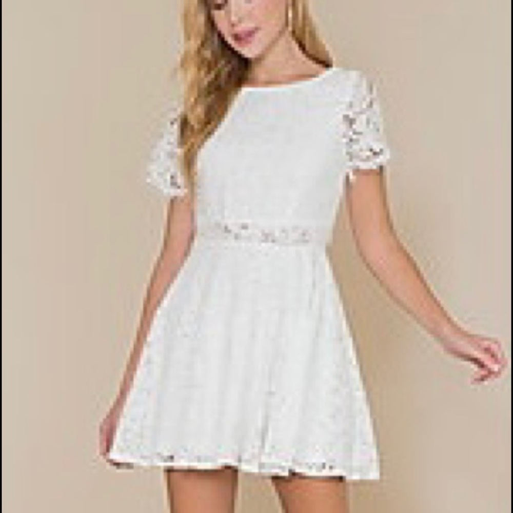 Brand new white lace party dress perfect for a special day or evening out!